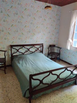 lit double en acajou style Directoire