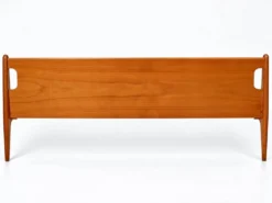 Lit double en bois, années 60