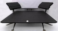 Lit double King Size en laiton et acier « Adia » de Paolo Piva par B&B, années 1980