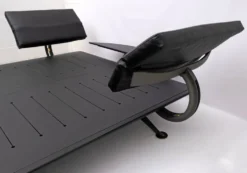 Lit double King Size en laiton et acier « Adia » de Paolo Piva par B&B, années 1980