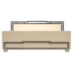 Lit double Lacor en bois laqué et métal doré par Fabrizio Smania pour Studio Smaina Interni, années 1970.
