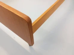 Lit double vintage style scandinave en teck des années 60 avec chevets