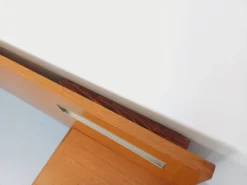 Lit double vintage style scandinave en teck des années 60 avec chevets