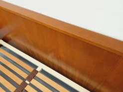 Lit double vintage style scandinave en teck des années 60 avec chevets