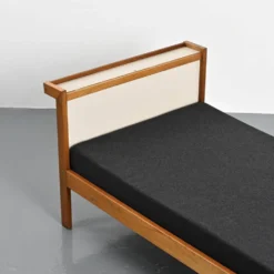 Lit en acajou à système Tigette par André Sornay, vers 1960