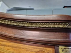 Lit en bois de placage marqueté style Louis XVI, François Linke (1855-1943)