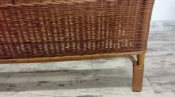 Lit enfant en rotin vintage