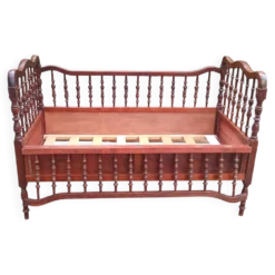 Lit enfant merisier vintage