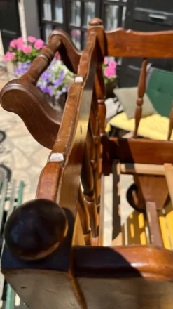 Lit enfant noyer vintage