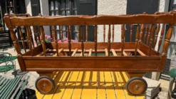 Lit enfant noyer vintage