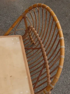Lit en rotin années 50/60