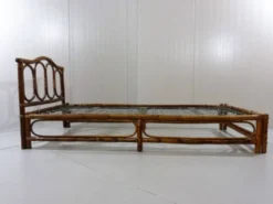 Lit en rotin, années 1970