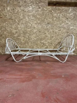 Lit en rotin vintage - Années 60 - Charme Bohème