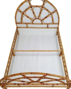 Lit en rotin vintage 2 personnes 140/190