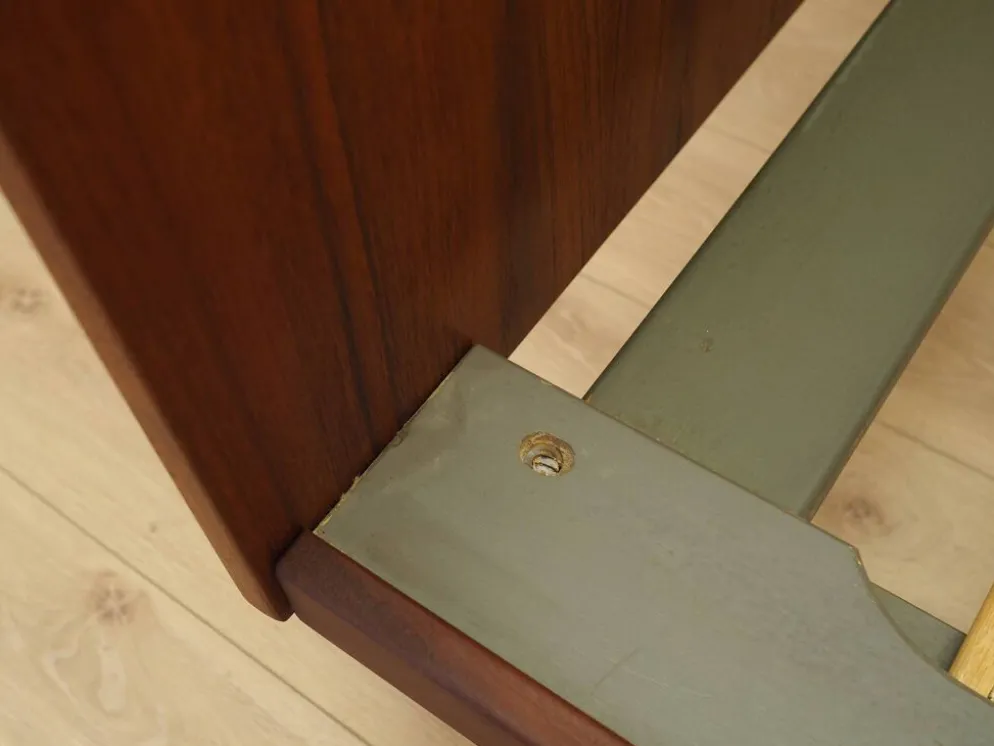Lit en teck, design danois, années 1960, designer : Hans J. Wegner, fabricant : Get
