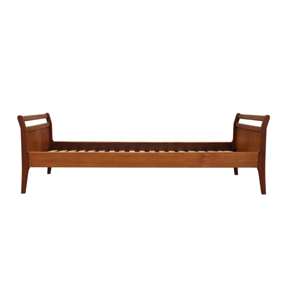 Lit en teck, design danois, années 1970, fabrication : Danemark