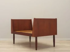 Lit en teck, design danois, années 1970, fabriqué au Danemark