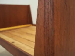 Lit en teck, design danois, années 1970, fabriqué au Danemark