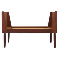 Lit en teck, design danois, années 1970, fabriqué au Danemark