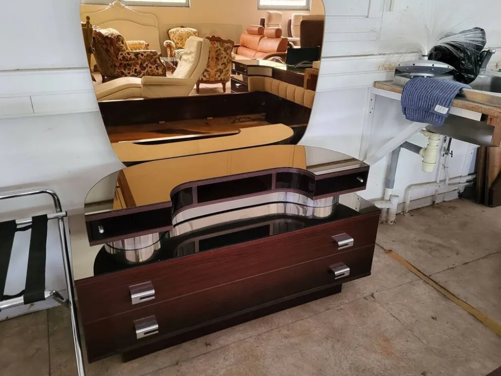 Lit et coiffeuse Verardo, Italie années 60-70