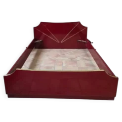 Lit et table de chevet style Hollywood Regency