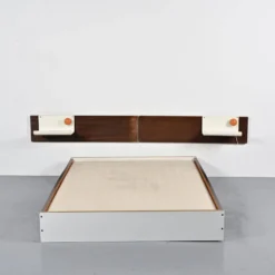 Lit et tête de lit par Pierre Guariche, circa 1968
