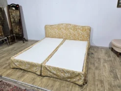 Lit électrique double exclusif 200 cm x 200 cm - Or vintage années 1970.