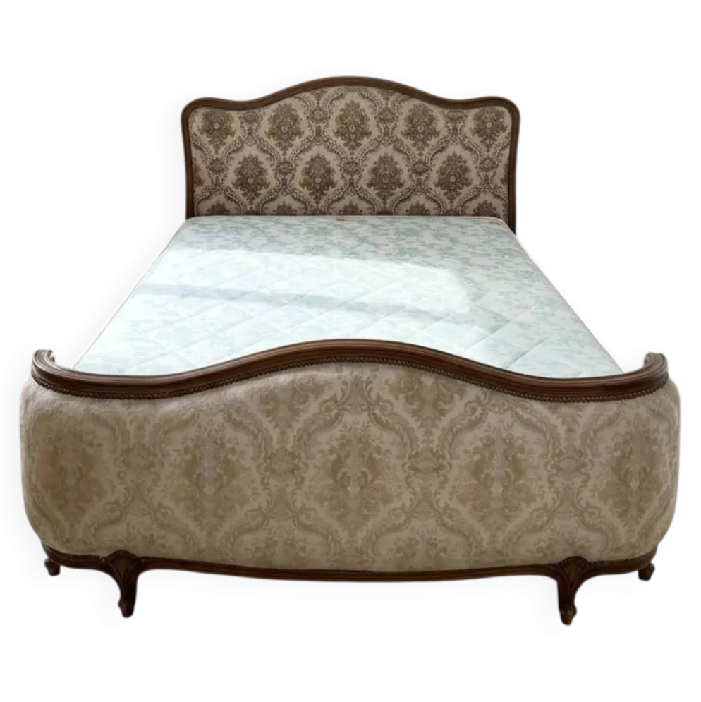 Lit Louis XV vintage en bois