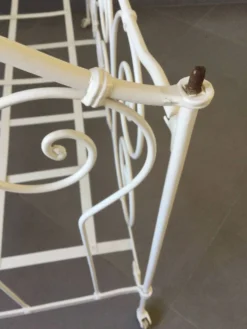 Lit Pliant En Fer Forgé Blanc