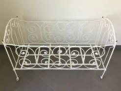 Lit Pliant En Fer Forgé Blanc