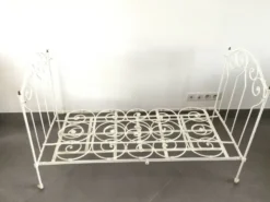 Lit Pliant En Fer Forgé Blanc