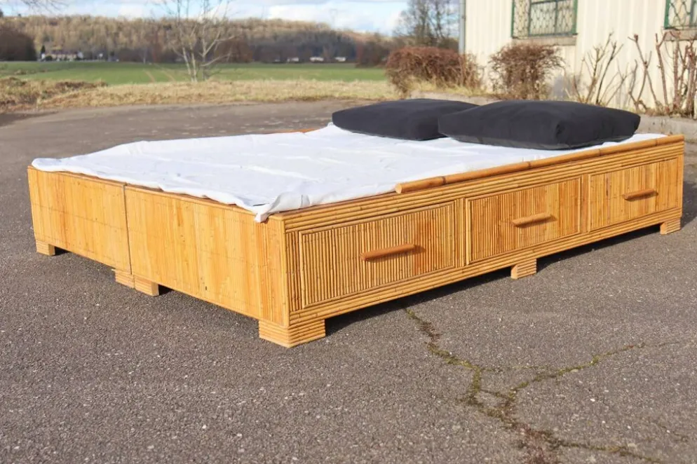 Lit rotin vintage