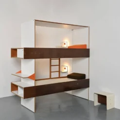 Lit superposé par Pierre Guariche, édition Negroni, circa 1968
