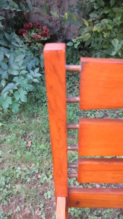lit une personne en chêne blond années 50-60