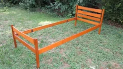 lit une personne en chêne blond années 50-60