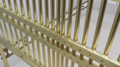 Lit vintage en laiton doré frigerio 1970s