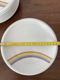 Lot 8 assiettes arc en ciel Tonika Kahla