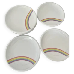 Lot 8 assiettes arc en ciel Tonika Kahla