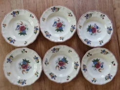 lot 6 assiettes creuses Sarreguemines 
