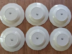 lot 6 assiettes creuses Sarreguemines 