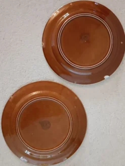 Lot 6 assiettes en faïence Made in Italie