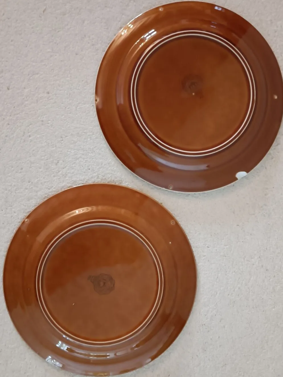 Lot 6 assiettes en faïence Made in Italie