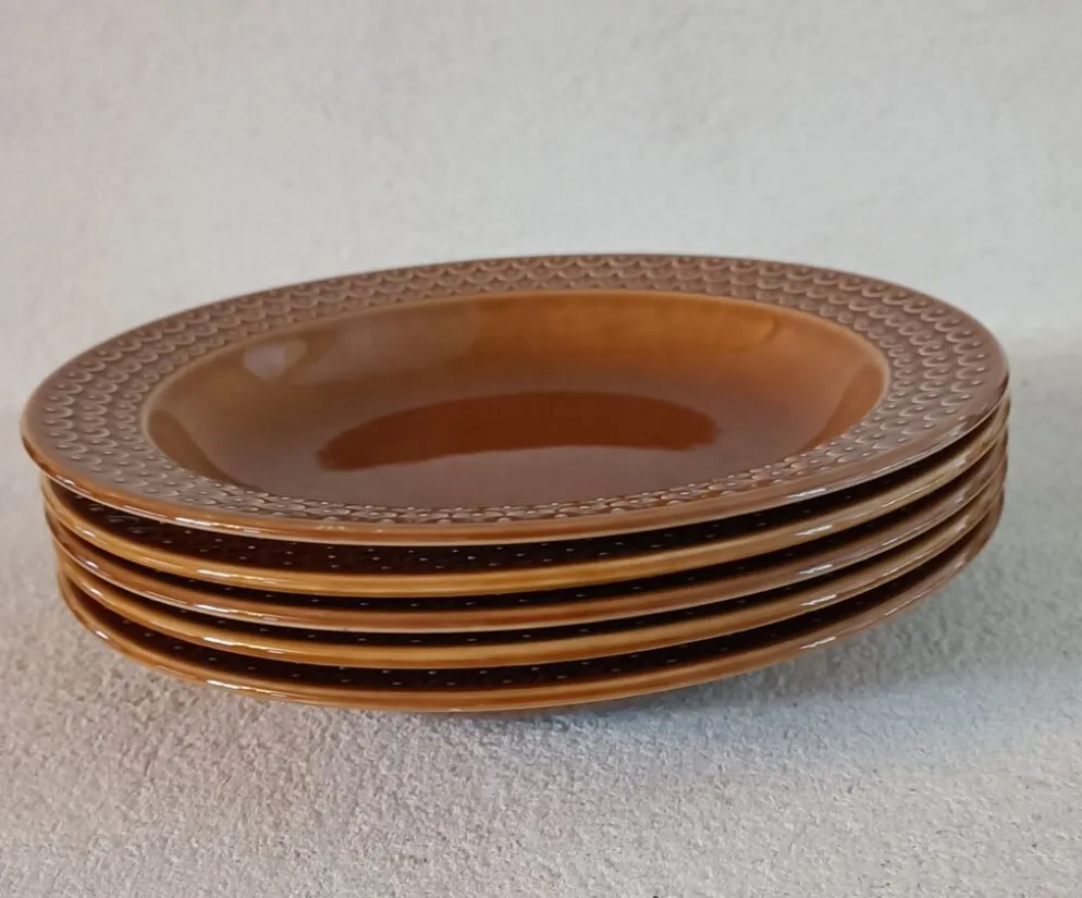 Lot 6 assiettes en faïence Made in Italie