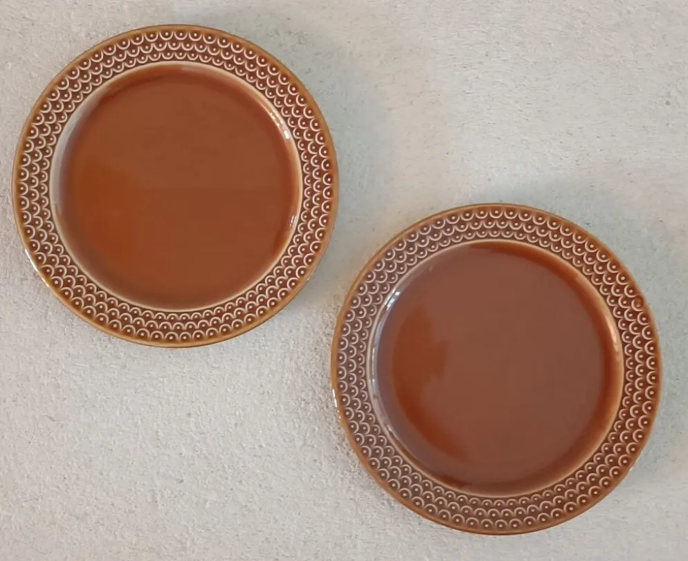 Lot 6 assiettes en faïence Made in Italie