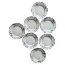 Lot 7 assiettes plates boulenger Choissy le roi