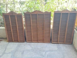 Lot 3 Casiers collection Rangement Bois Décoration casier d'imprimerie pour collections
