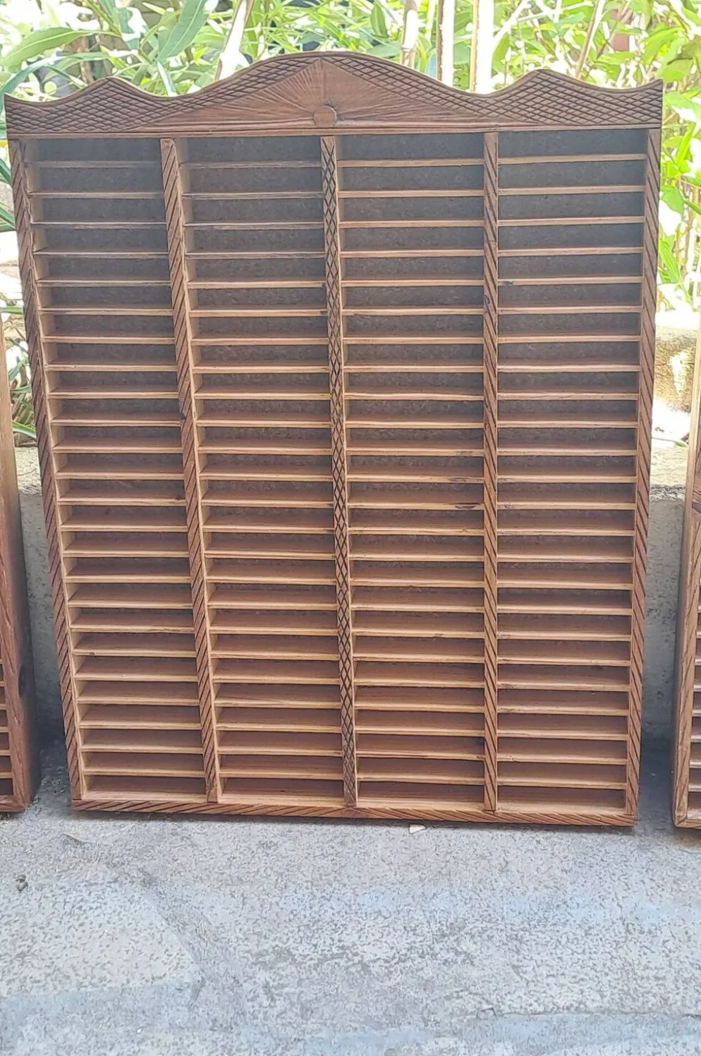 Lot 3 Casiers collection Rangement Bois Décoration casier d'imprimerie pour collections