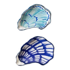 Lot 2 coupelles en forme d’huître