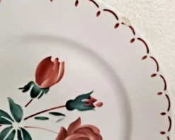Lot de 5 Anciennes Assiettes Creuses Badonviller Vintage