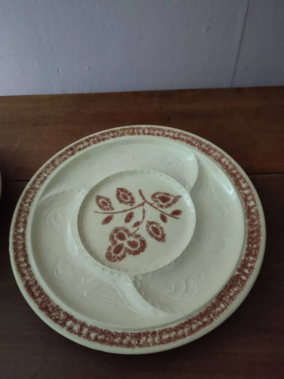 Lot de 6 anciennes assiettes à fondue